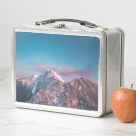 Magischer Himmel über dem Berg Storžič, Slowenien Metall Brotdose