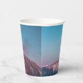 Magischer Himmel über dem Berg Storžič, Slowenien Pappbecher (Rechts)