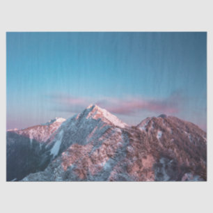 Magischer Himmel über dem Berg Storžič, Slowenien Seidenpapier