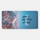 Magischer Himmelsmonogramm Berg Storžič Slowenien Banner (Horizontal)