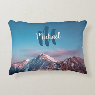 Magischer Himmelsmonogramm Berg Storžič Slowenien Dekokissen