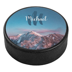 Magischer Himmelsmonogramm Berg Storžič Slowenien Eishockey Puck