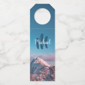 Magischer Himmelsmonogramm Berg Storžič Slowenien Flaschenanhänger (Vorderseite)