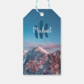 Magischer Himmelsmonogramm Berg Storžič Slowenien Geschenkanhänger (Rückseite)