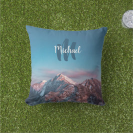 Magischer Himmelsmonogramm Berg Storžič Slowenien Kissen