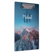 Magischer Himmelsmonogramm Berg Storžič Slowenien Klemmbrett (Rechts)