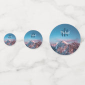 Magischer Himmelsmonogramm Berg Storžič Slowenien Konfetti (Rückseiten)