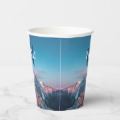 Magischer Himmelsmonogramm Berg Storžič Slowenien Pappbecher (Rechts)