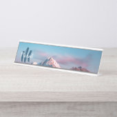 Magischer Himmelsmonogramm Berg Storžič Slowenien Schreibtischnamensplakette (Vorderseite )