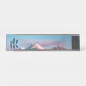 Magischer Himmelsmonogramm Berg Storžič Slowenien Schreibtischnamensplakette (Vorderseite )