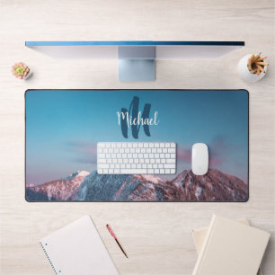 Magischer Himmelsmonogramm Berg Storžič Slowenien Schreibtischunterlage