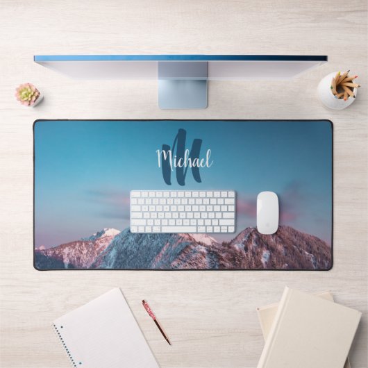 Magischer Himmelsmonogramm Berg Storžič Slowenien Schreibtischunterlage (Büro 1)