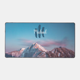 Magischer Himmelsmonogramm Berg Storžič Slowenien Schreibtischunterlage