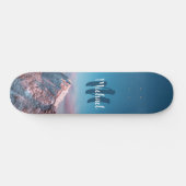 Magischer Himmelsmonogramm Berg Storžič Slowenien Skateboard (Horizontal)