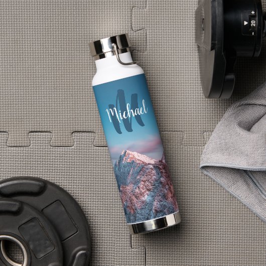 Magischer Himmelsmonogramm Berg Storžič Slowenien Trinkflasche (Fitnessstudio)