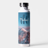 Magischer Himmelsmonogramm Berg Storžič Slowenien Trinkflasche (Links)