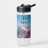 Magischer Himmelsmonogramm Berg Storžič Slowenien Trinkflasche (Links)