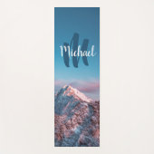 Magischer Himmelsmonogramm Berg Storžič Slowenien Yogamatte (Vorderseite)