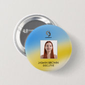Magischer Hintergrundname Personalisiert Button (Vorne & Hinten)