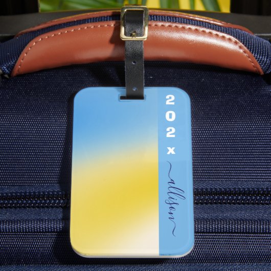 Magischer Hintergrundname Personalisiert  Gepäckanhänger (Vorderseite Insitu 2)