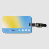 Magischer Hintergrundname Personalisiert  Gepäckanhänger (Vorderseite (Horizontal))