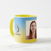 Magischer Hintergrundname Personalisiert  Tasse (Vorderseite Links)