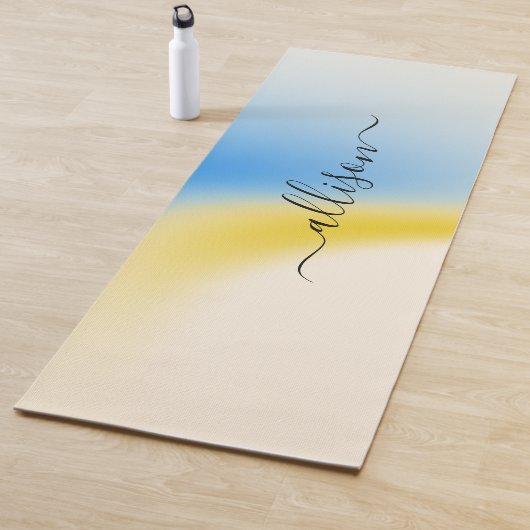 Magischer Hintergrundname Personalisiert Yogamatte (Beispiel)