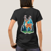 Magischer Hirschwald T-Shirt (Rückseite)