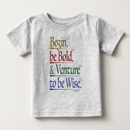 Magischer Horace Quote Baby T - Shirt (Vorderseite)