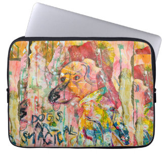 Magischer Hunde-Laptop-Schutz Laptopschutzhülle