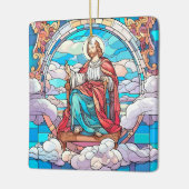 Magischer Jesus verklebt Glass Weihnachten Keramikornament (Links)