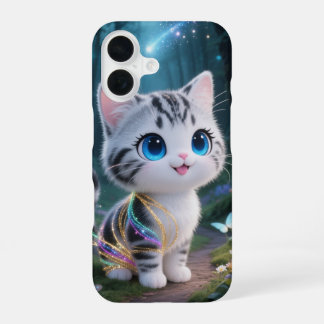 Magischer Kawaii-Katzen-Handyhülle iPhone 16 Hülle