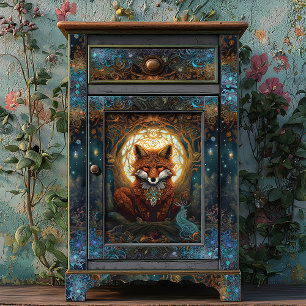 Magischer Keltischer Fox Mondlicht Kunst-Entdeckun Seidenpapier