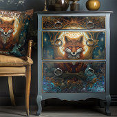 Magischer Keltischer Fox Mondlicht Kunst-Entdeckun Seidenpapier