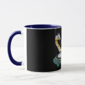 Magischer Keramik-Drache Laterne Fantasy-Kunst Tasse (Links)