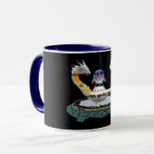 Magischer Keramik-Drache Laterne Fantasy-Kunst Tasse (Vorderseite Links)