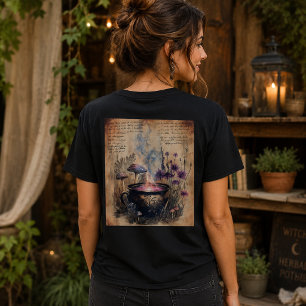 Magischer Kräuterkessel Botanik T-Shirt