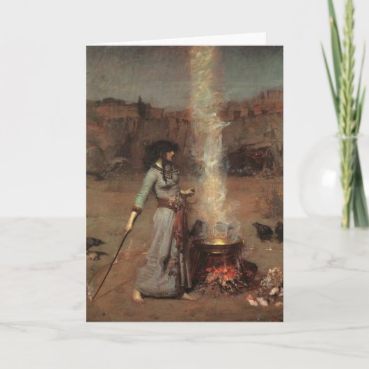 Magischer Kreis, J.W. Waterhouse, 1886 Karte (Vorderseite)