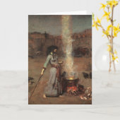 Magischer Kreis, J.W. Waterhouse, 1886 Karte (Gelbe Blume)