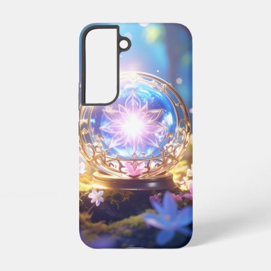 Magischer Kristallorb-Wald - Fall Samsung Galaxy Hülle (Rückseite)