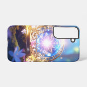 Magischer Kristallorb-Wald - Fall Samsung Galaxy Hülle (Rückseite (Horizontal))
