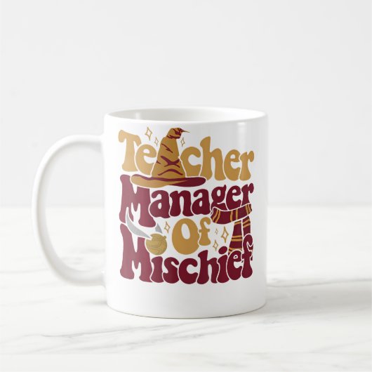 Magischer Lehrer-Shirt-Manager des Schabernacks Le Kaffeetasse (Links)