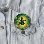 Magischer Leprechaun St. Patrick’s Day Kunst Button (Beispiel)