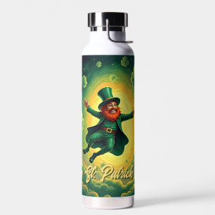 Magischer Leprechaun St. Patrick’s Day Kunst Trinkflasche