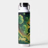 Magischer Leprechaun St. Patrick’s Day Kunst Trinkflasche (Vorne)