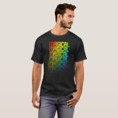 Magischer Lgbtq+ Rainbow Gay Pride Textfade Graphi T-Shirt (Vorne ganz)