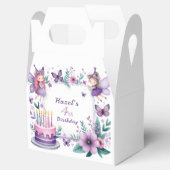 Magischer Lila Frischgarten - Geburtstag Geschenkschachtel (Geöffnet)