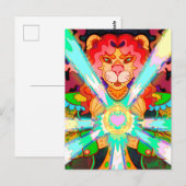 Magischer Löwe Postkarte (Vorne/Hinten)