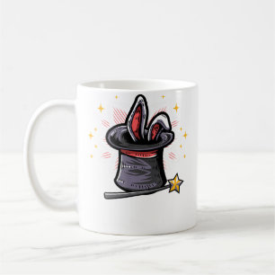 Magischer Magierhut Kaninchen In Einem Hut Zaubers Kaffeetasse