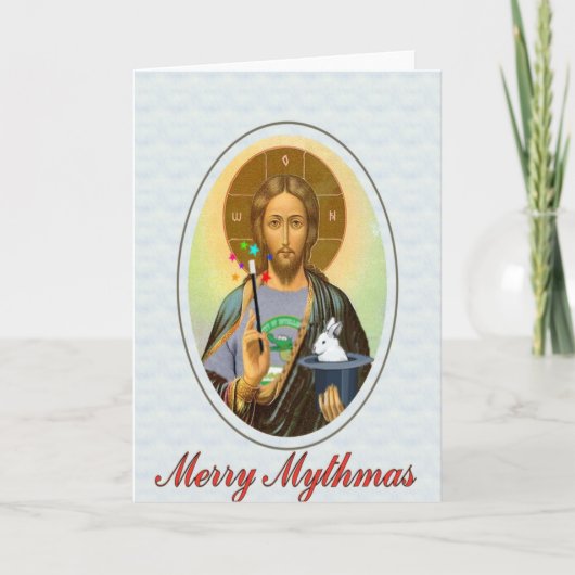 Magischer Mann Feiertagskarte (Vorderseite)